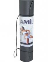 Amila Στρώμα Yoga 8mm TPE Μαύρο/Γκρι